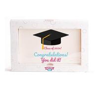 Mallow Me Happy Graduation Day Giant Marshmallow Gift - Fun Graduation Treat | “You Did It!” Vanilla Marshmallow | Unique Graduation Present | Ready-to-Gift Box