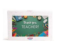 Mallow Me Thank You Teacher Giant Marshmallow Gift - Fun Appreciation Treat | “Best Teacher Ever” Vanilla Marshmallow | Unique Teacher Gift | Ready-to-Gift Box