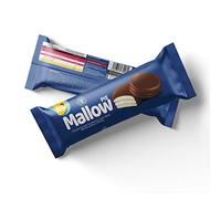 Mallow Pie Cocoa Coated Sandwich Cake with Marshmallow Filling - 8 Cakes per Pack (184g) - Soft & Fluffy Treat - Multipack of 12