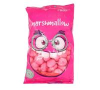 Mallow Pink Hearts Bag 900g Fluffy Soft Marshmallow Sweets Large Pack for Sharing Baking Hot Chocolate Topping Desserts Party Buffets and Sweet Table Decoration