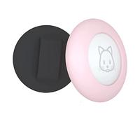 Malloy Cat Collar Holder, for Air Tag Cat Collar Holder Compatible for GPS Tracker,2Pack Case Cover Black and Pink