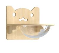 Malloy Cat Hammock Climbing Frame, Wall Horizontal Space Capsule, Small Solid Wood Cat Climbing Frame