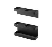 Malloy Magnetic Storage Rack for Umbrella Stands Storage Holder Height Adjustable Storage Rack Umbrella Organizer Black