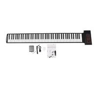 Malloy Portable Keyboard Piano Roll Up 88 Keys Electronic Keyboard Flexible Silicone with Rechargeable Battery for Kid Gift