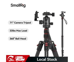 mallRig 72" Heavy Duty 2in1 Aluminium Tripod with 360° Metal Ball Head 15kg Load