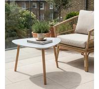 Malme Extra Large Outdoor Side Table for Balcony & Patio in Chalk Grey