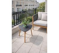 Malme Extra Large Outdoor Side Table for Balcony & Patio in Storm Grey