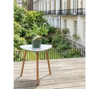 Malme Large Outdoor Side Table for Balcony & Patio in Chalk Grey