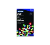 Malmo 200 Multi Coloured-LED Indoor/Outdoor Mains Powered String Festive Lights