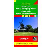 Malmo and Southern Sweden (Road Maps): Toeristische wegenkaart 1:250 000: Wegenkaart Schaal 1 : 250.000 (F&B Wegenkaarten)