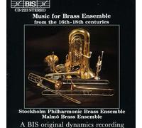 Malmo Brass:Stockholm Pb - Music for Brass Ensemble from the 16th-18th Centuries