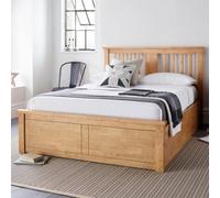 Malmo New Oak Finish Wooden Ottoman Storage Bed - Double Ottoman Only