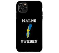 Malmo Sweden Vintage Sweden Flag Map Design Case for iPhone 11 Pro Max