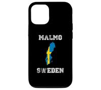 Malmo Sweden Vintage Sweden Flag Map Design Case for iPhone 12/12 Pro