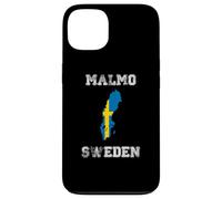 Malmo Sweden Vintage Sweden Flag Map Design Case for iPhone 13