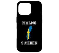 Malmo Sweden Vintage Sweden Flag Map Design Case for iPhone 16 Pro