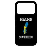 Malmo Sweden Vintage Sweden Flag Map Design Case for iPhone 17 Pro