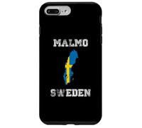 Malmo Sweden Vintage Sweden Flag Map Design Case for iPhone 7 Plus/8 Plus