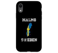 Malmo Sweden Vintage Sweden Flag Map Design Case for iPhone XR