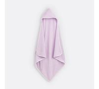 Malo Striped Cotton (360g/m2) Bath Cape Lilac