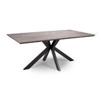 malone large wooden rectangular dining table in grey