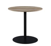 malone small wooden round dining table in oak