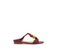 Malone Souliers Lena bead-embellished patent-leather sandals - Red 37-37.5-38-38.5-39-39.5-40-41-42