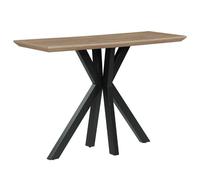 malone wooden rectangular console table in oak