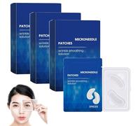 Malora Microglow Eye Patches, Deepcare Microneedle Patches,Microneedling Anti-Wrinkle Hyaluronic Acid Patches for Under Eyes,Hydrating Eye Patches Natural,Reduces Fine Lines,Puffiness,Dark Circles (3)