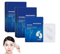 Malora Microglow Eye Patches, Deepcare Microneedle Patches,Microneedling Anti-Wrinkle Hyaluronic Acid Patches for Under Eyes,Hydrating Eye Patches Natural,Reduces Fine Lines,Puffiness,Dark Circles (2)