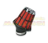 MALOSSI Air Filter - 04 7593S5 E5 Ø38mm PHVA/PHBN-Specific With Black Cage, black