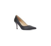 MALOW LONDON Women's Olivia Court Shoes PU/Patent Pointed Toe Stiletto Slip On Heels in Black | Size: 5 MALOW LONDON Black 5