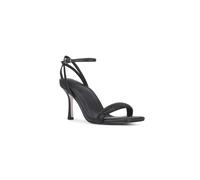MALOW LONDON Women's Taylor Heel Sandals Buckle Polyurethane Open Toe Stiletto Shoes in Black | Size: 6 MALOW LONDON Black 6