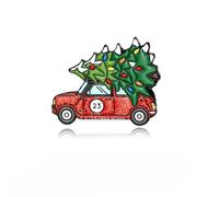 MALOYANVE Christmas brooch pin for Women Christmas Car Hot Cocoa Sock Cat Enamel Pins Colorful and Festive Atmosphere Suitable For Christmas Party Gifts, M, Metal, no gemstone