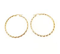 MALOYANVE Conch Hoop Earrings Stainless Steel Minimalist Lightweight Statement Twist Cartilage Piercing Mobius Earrings Anniversary Birthday Jewelry Gifts for Women, Zinc, No Gemstone