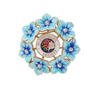 MALOYANVE Forget Me Not Flower Brooch Pin Blue Flower Brooch | Support Alzheimer's Awareness Gift, for Dementia Campaign,Light Blue Flower Design,Remembrance Sympathy Gift