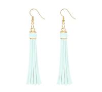MALOYANVE Leather Layered Tassel Earrings Minimalist Boho Handmade Lightweight Genuine Leather Fringe Dangle Earrings Fashion Jewelry for Women, Extra Large, Leather, No Gemstone
