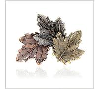 MALOYANVE Maple Leaves Brooch Pin for women Clothing Bags Backpack Hat Decoration Alloy Rhinestone Vintage & Wedding Party Style Thanksgiving Jewelry Accessory Gifts, M, Metal, cubic zirconia