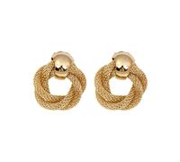 MALOYANVE Spiral Earrings for Women Trendy Chunky Vintage Textured Lightweight Statement Heaven Mayhem Spray Wings Stud Earrings Jewelry Gift, Zinc, No Gemstone