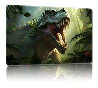 Malqiqi Playmat for MTG, 24 x 14 inches, Dinosaur 3-Regular, Non-slip, TCG and Board Game Mat