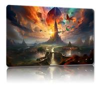 Malqiqi Playmat for MTG, with Free Storage Bags,Game Mat 24 x 14 inches, TCG and Board Game Mat for Cards,Mousepad Desk Mats (Regular)