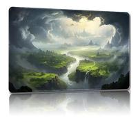 Malqiqi Playmat for MTG, with Free Storage Bags,Game Mat 24 x 14 inches, TCG and Board Game Mat for Cards,Mousepad Desk Mats (Sky-Regular)