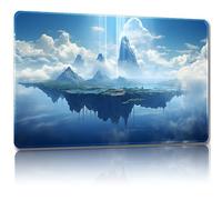 Malqiqi Playmat for MTG, with Free Storage Bags,Game Mat 24 x 14 inches, TCG and Board Game Mat for Cards,Mousepad Desk Mats (Floating island-3-Regular)