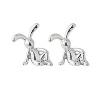 MALSSE 10pcs Adhesive Hare Figurines For Home And Office Decors Sitting Hare Figure Easy To Stick On Smooth Surfaces Stick On Desk