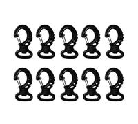 MALSSE 10Pcs Scubas Diving Clip Nylon Swivels Spring Hook Single Ended Swivels Eye Bolts Hook Buckles For Underwater Scubas Diving