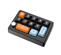 MALSSE 12 Key Programmable Keypad With Lighting Mechanical Keyboard 2.4Ghz 3Modes For Gamers Programmers