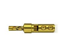 MALSSE 1Pc Loudspeaker Wire Cable Connector Solderless/Welded Banana Plug Lightweight Designing With Double Screws Mount Hole Sound Cable Connector