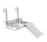 MALSSE 1Set Unique Hanging Turtles Basking Platform Transparents Floating Dock For Observing Pet Behavior Adjustable Basking