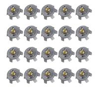 MALSSE 20Pcs Outdoor Golfs Shoe Spikes Replacement Studs Nonslip Pin Fast Twists Cleats Accessories Golf Replacement Studs Screw Nails
