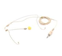 MALSSE 3.5mm Thread Screw Head Microphone Replacement Headset Headworn Microphone Double Earhook Mic Enduring Double Earhook Mic
